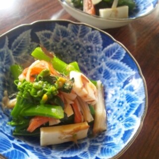 菜の花のおひたし☆カニカマチーズ入り